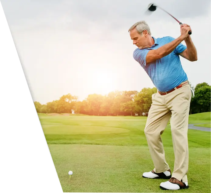 Dupuytren’s contracture patient golfing