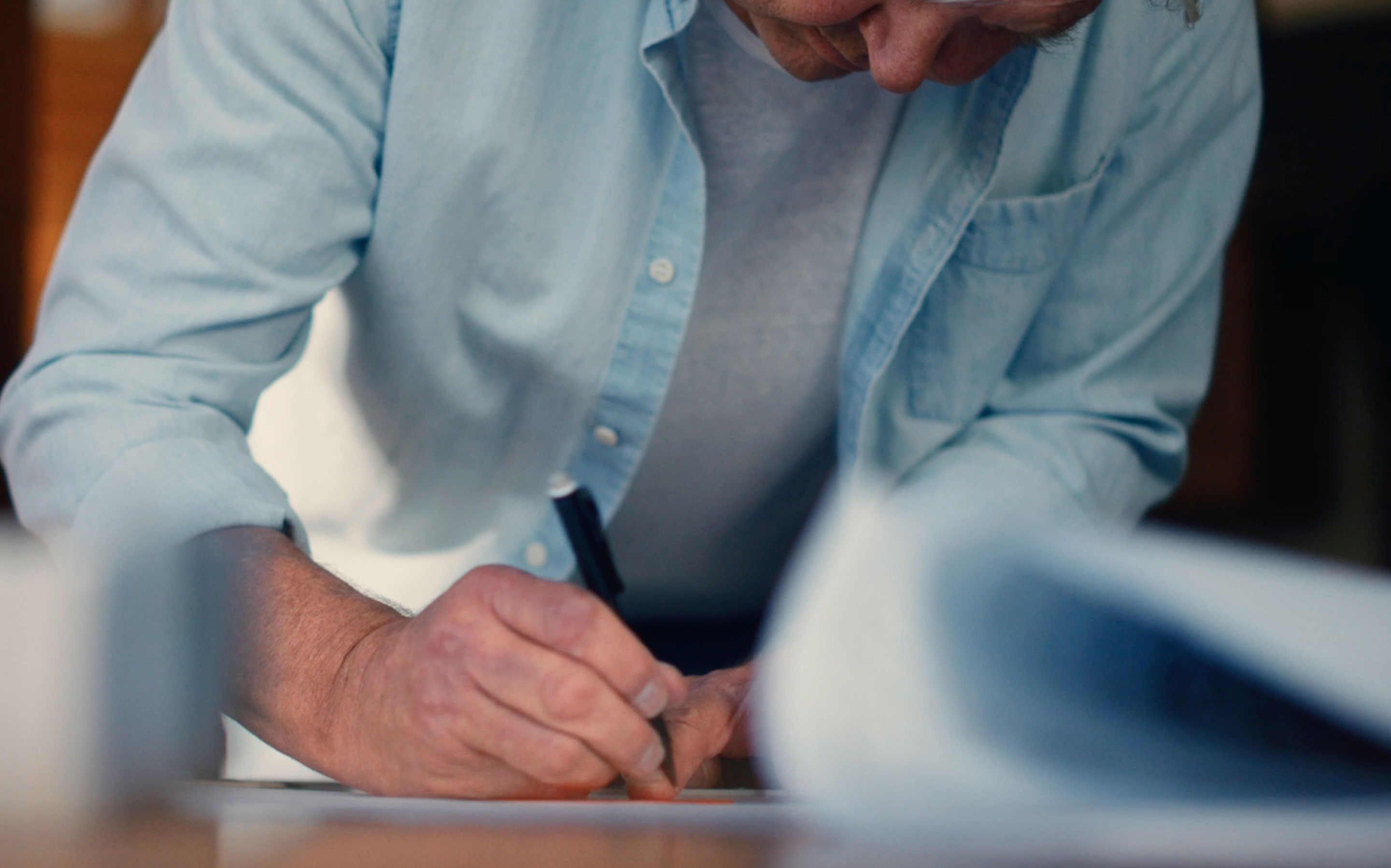 Man writing