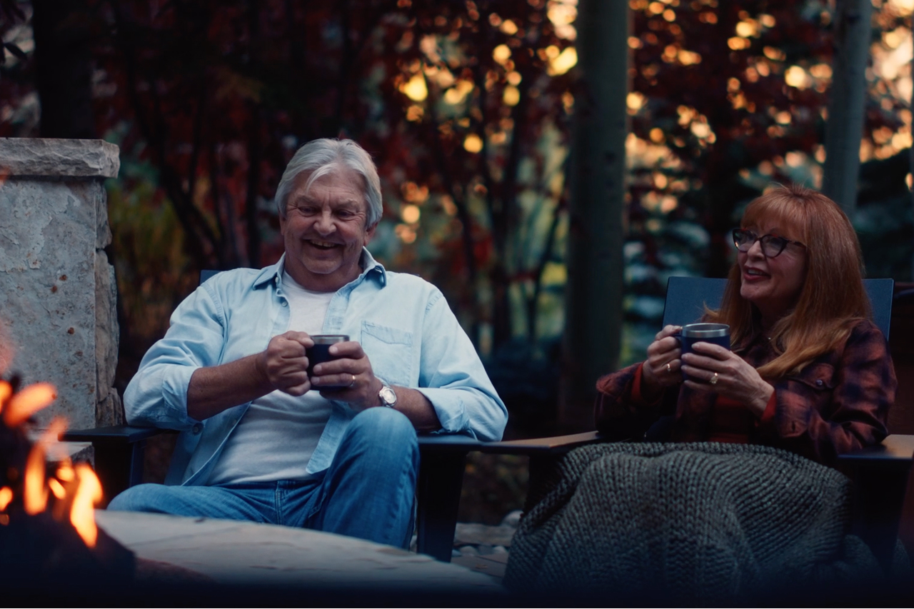 Dupuytren’s contracture patient sitting by the fire